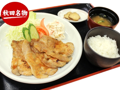 八幡平ポークの生姜焼き定食