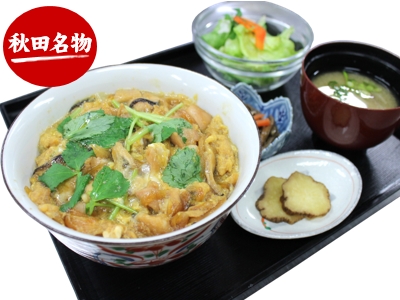 比内地鶏の親子丼定食